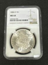 NGC MS64 1884-O Morgen Silver Dollar