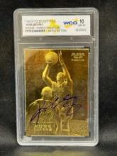1996-97 Fleer 23kt Gold Kobe Bryant Rookie Purple Signature Limited Edition WCG 10