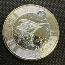 2020 Cayman Islands Marlin 1 Troy Oz .999 Fine Silver Bullion Coin
