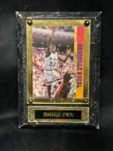 SHAQUILLE O'NEAL 1993 Ballstreet Card on Plaque