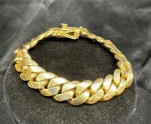 14kt Gold Cuban Bracelet 126.23 Grams