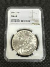 NGC MS64 1884-O Morgan Silver Dollar