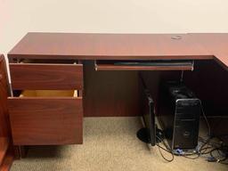 L-Shaped Desk & Credenza