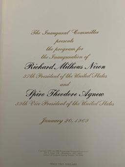 Eisenhower Painting Prints, Book, Framed Norman Rockwell Print & Richard Nixon Inaugural Program