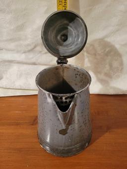 Vintage Graniteware Coffee Pot Enamel