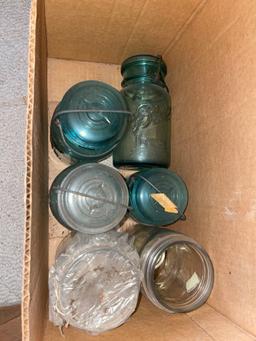 Vtg Jars and Glass Bottles