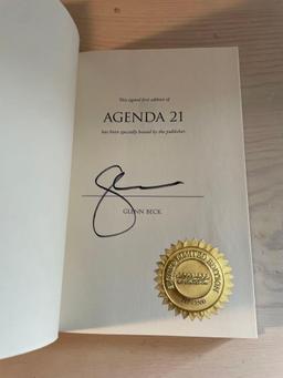 Agenda 21 Signed Glenn Beck Book