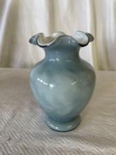 Fenton Art Glass Federal Blue Vase