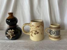 Vintage Mugs and Vase