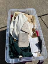 large lot of design fabrics and materials for clothing