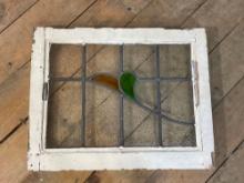 Decorative hand painted hanging window frame