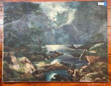 Unknown Artist ?Lake by the Moonlight?