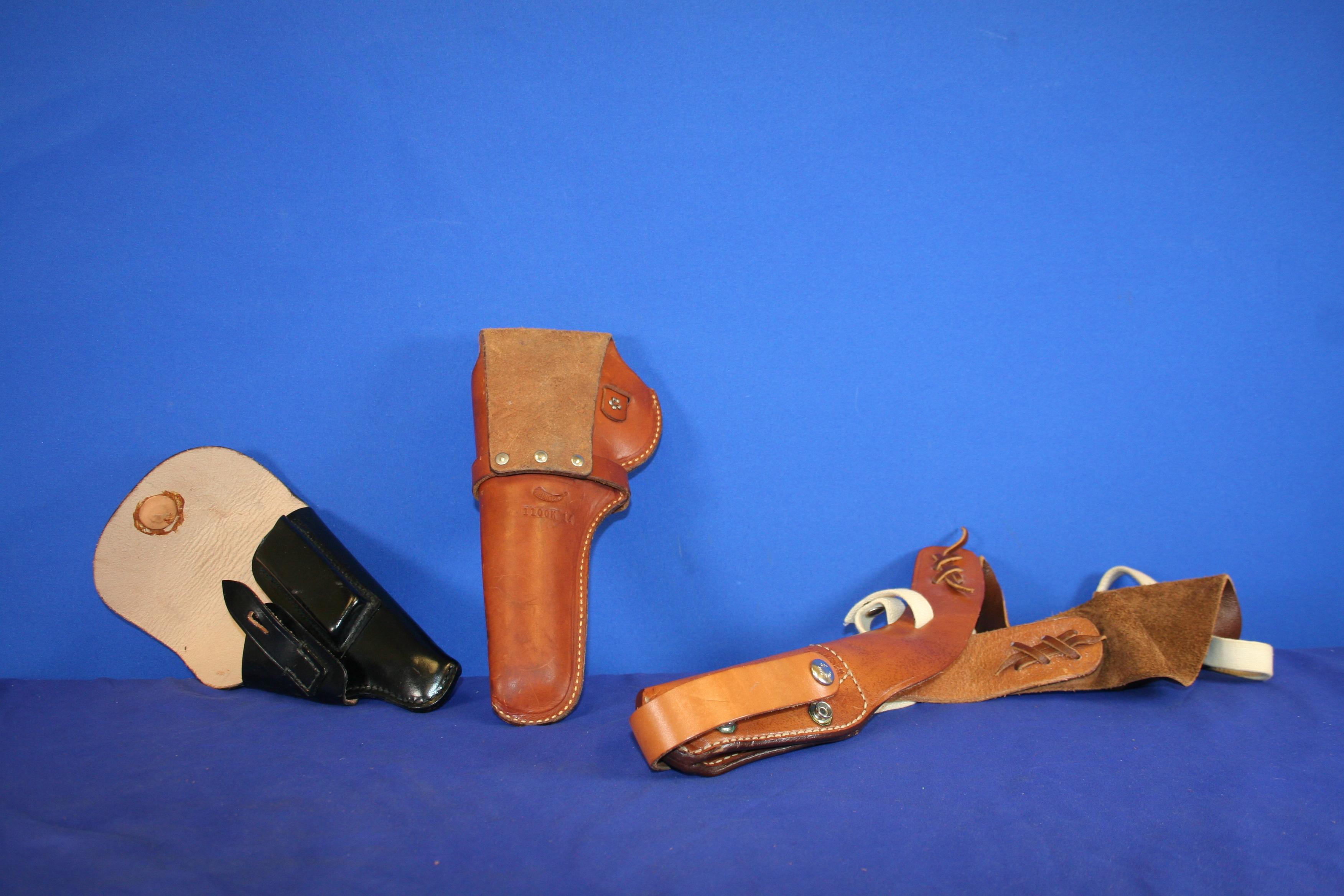 Lot of Assorted Leather Holsters.