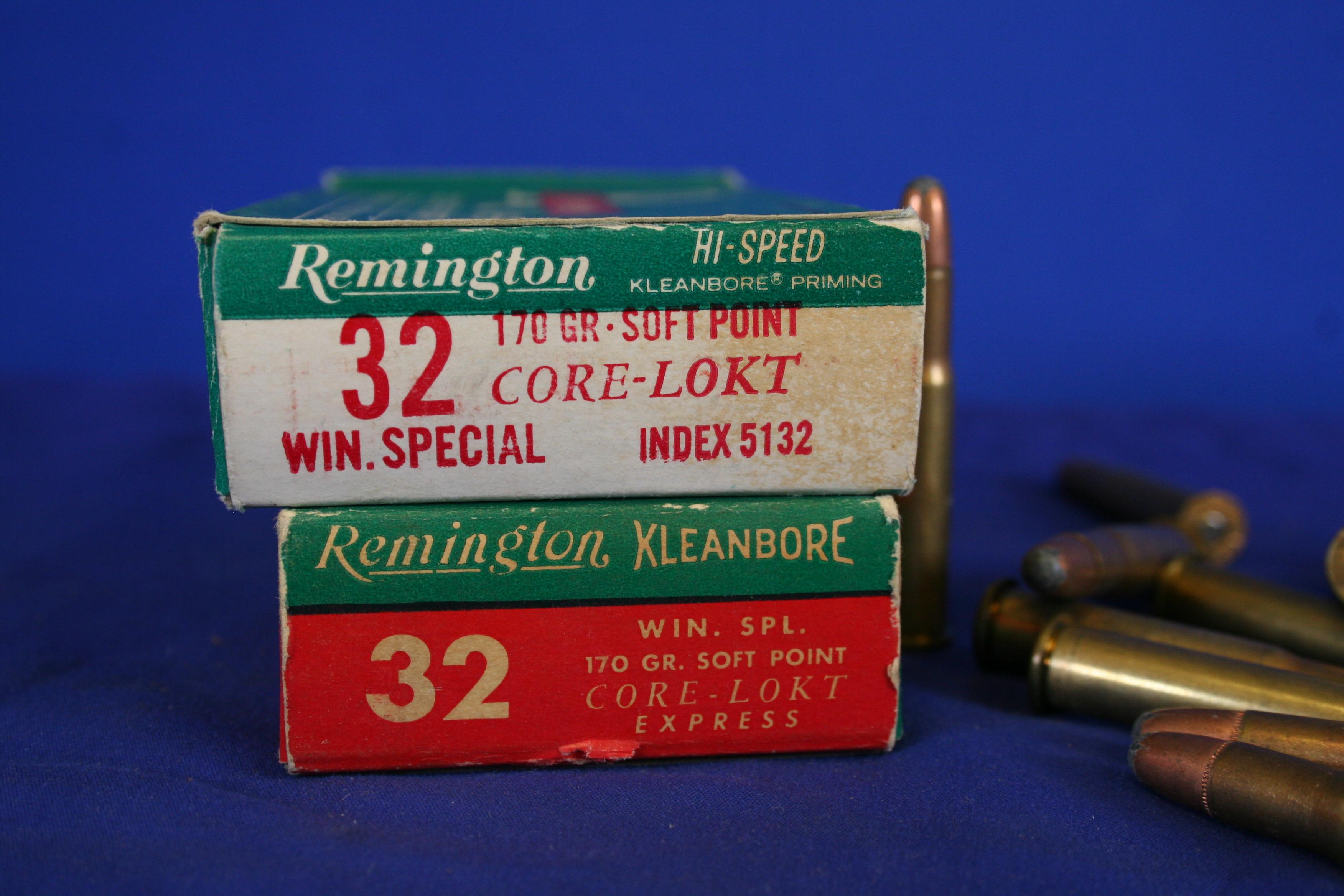 Remington Hi-Speed 32 Win Spl. 170 Grain Ammunition.