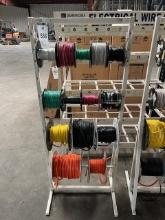 Metal Wire Rack & Rolls Of Wire