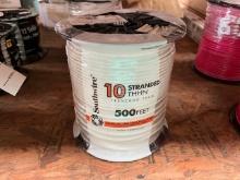 500Ft Roll Of White 10 Stranded Wire