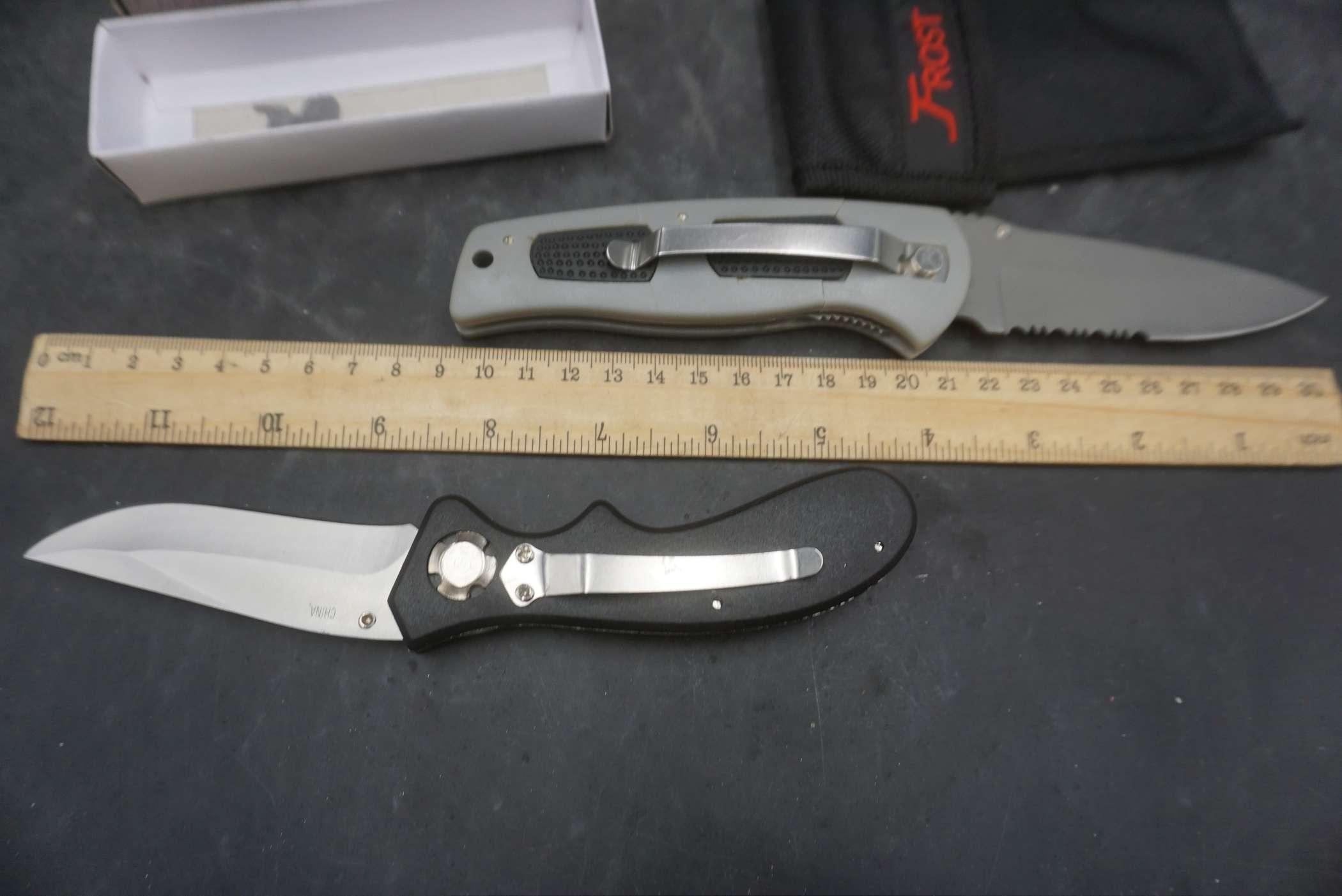 2 Folding Knives - Delta Ranger & Cheyenne Skinner