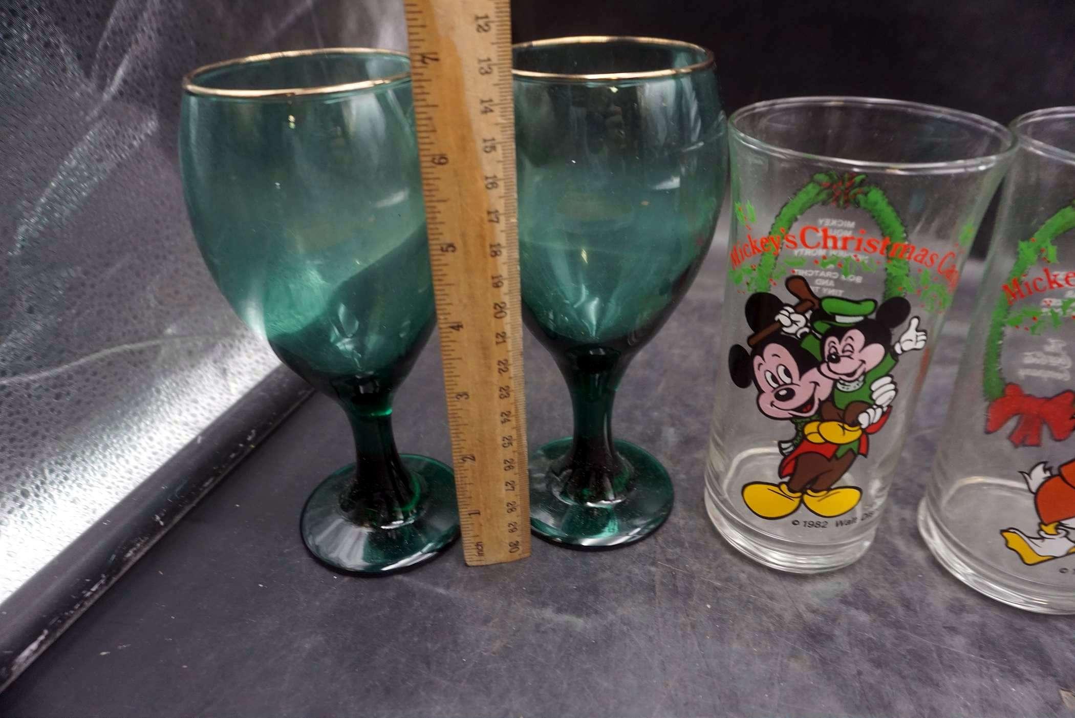Mickey'S Christmas Glasses, Stemmed Glasses, Shot Glasses & Frosted Glass
