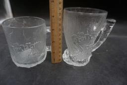 2 Flintstones Glasses & Pyrex Bowl