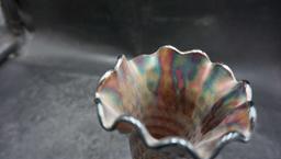 Carnival Glass Vase (Chipped)
