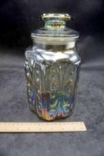 Carnival Glass Glass Jar