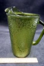 Anchor Hocking Crackle Glass Pitcher