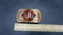 Red Stone Belt Buckle