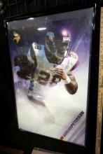Minnesota Vikings Adrian Peterson Framed Poster