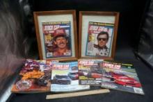 Stock Car & Racing Magazines (Some In Frames)