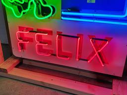 Custom Felix Chevrolet Animated Neon Lighted Sign