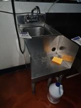 Stainless steel sink with blender station 22" x 12"