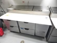 Beverage Air refrigerated Pizza prep table 67" x 34"