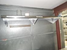 Stainless steel wall mounted shelves 2' x 1'