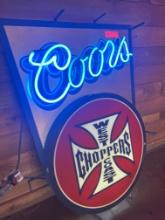 Coors West Coast Choppers Neon Sign - Works