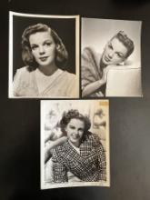 Judy Garland (3) Original Studio Photos w/Wizard of Oz