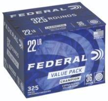 Federal 725 Champion Training Value Pack 22 LR 36 gr Copper Plated Hollow Point CPHP 325 Per Box