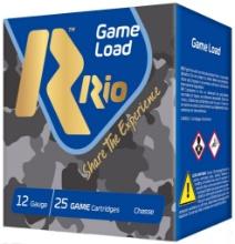Rio Ammunition SG328 Game Load Super Game High Velocity 12 Gauge 2.75 1 18 oz 8 Shot 25 Per Box