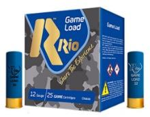 Rio Ammunition TG3675 Game Load Hunting 12 Gauge 2.75 1 14 oz 7.5 Shot 25 Per Box