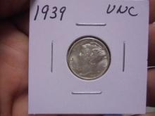 1939 Silver Mercury Dime