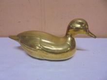 Solid Brass Duck