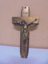 Vintage Parsons Heavy Metal Jesus on Cross Crucifix