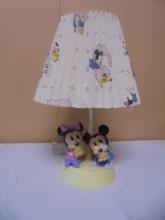 Vintage Disney Mickey & Minnie Bedroom Lamp