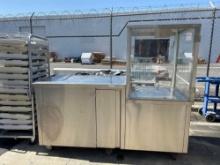 87 in. x 36 in. Stainless Steel Mobile Food Cart