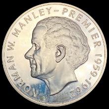 1976 Jamaica Silver $5 GEM PROOF