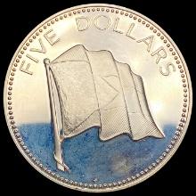 1979 Bahamas Silver $5 GEM PROOF