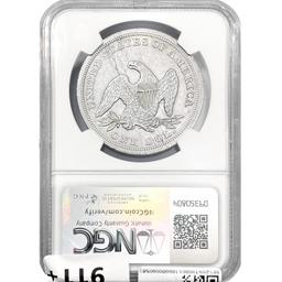 1849 Seated Liberty Dollar NGC AU53