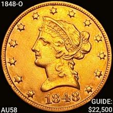 1848-O $10 Gold Eagle CHOICE AU