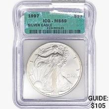 1997 Silver Eagle ICG MS69