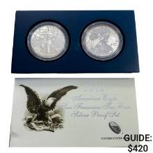 2012 US 1oz Silver Eagle Proof and Rev. Proof Set
