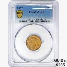 1862 Indian Head Cent PCGS AU58